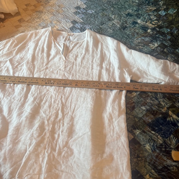 Eileen Fisher Tops - Eileen Fisher White linen Tunic